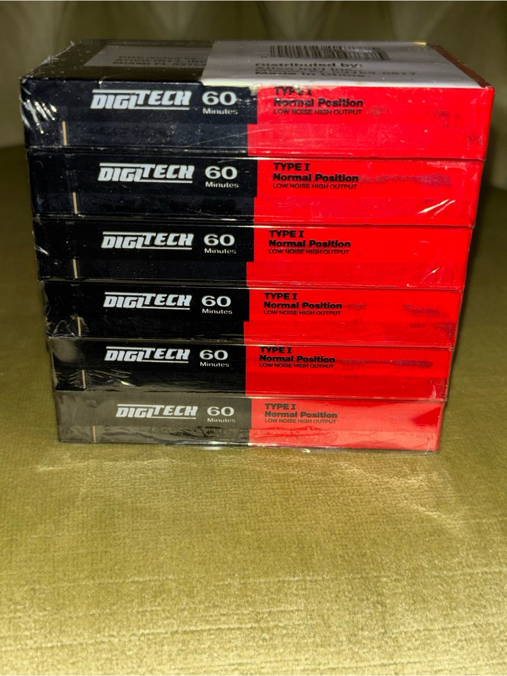 Digitech 60 Minute Low Noise High Output Type 1 Audio 6 Cassette Tape Sealed - Picture 4 of 4